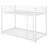 Metal Bunk Bed, Low Bunk Bed With Ladder-1632454711-1632454713