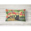 Coussin décoratif intérieur/extérieur rectangulaire brie