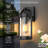  Dusk To Dawn Outdoor Wall Light Fixtures Photocell Sensor Exterior Lantern Sconce Lighting Waterproof Outside Wall Mount Lamp For House Patio Garage Entryway Doorway(Bulb Not Include)