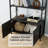 Gretlies Gold Bookshelf Arched Bookcase With Doors Hidden Storage Luxury Sideboard-855961231