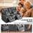 Manual Reclining Loveseat Sofa With Center Console, Storage & Cup Holders Overstuff Seat-1737490821