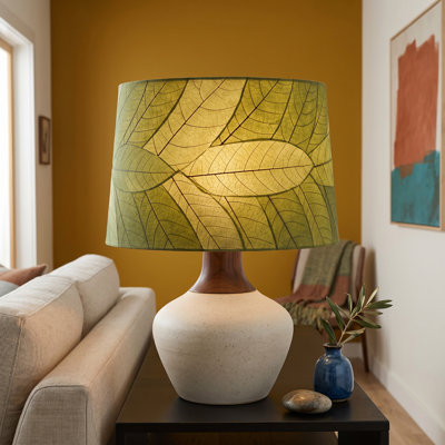 Real Cocoa Leaves Drum Lamp Shade