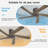 5 Solid Wood Blades Indoor Flush Mount Ceiling Fan With Remote-637830379-637830376-668650131