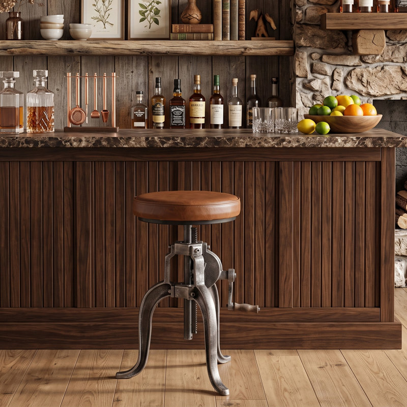 Tabouret pivotant à hauteur réglable Jomarion