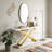 Modern Console Table Faux Marble Sofa Entryway Table
