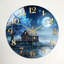 «Night Lake», horloge murale en verre-6082617