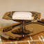 Plat de service à pieds en acier inoxydable poli Hardin-1131281186