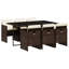 7 Piece Garden Dining Set with Cushions Poly Rattan-53741371-53741372