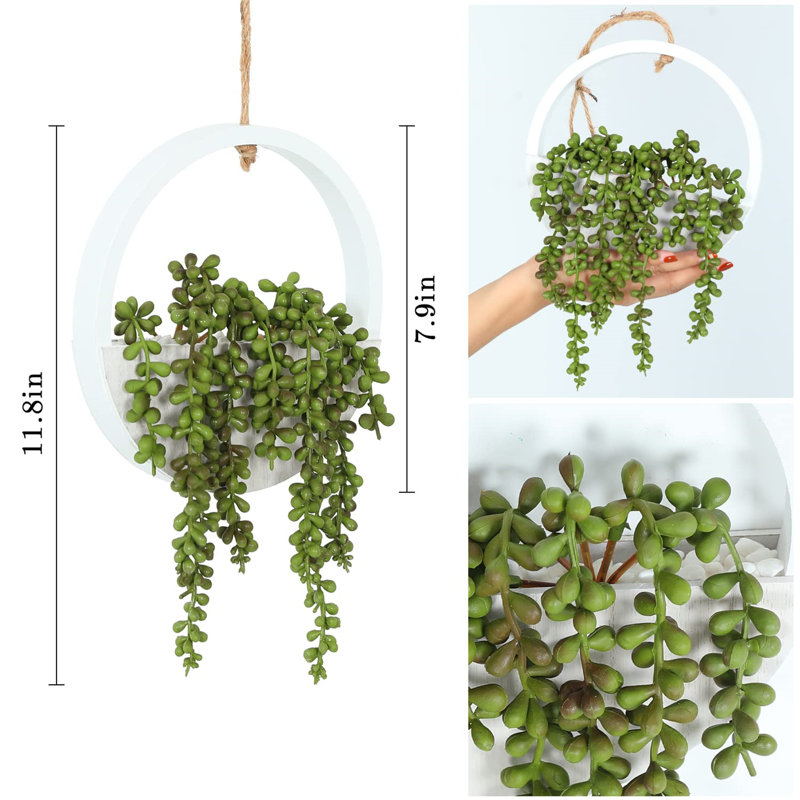 Burgal Hanging Planter, White