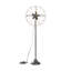 Lampe sur pied en métal et bronze