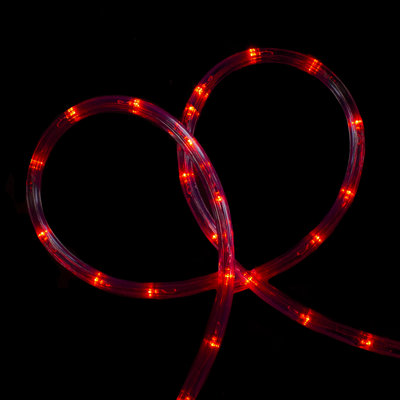 18' Red LED Christmas Rope Lights