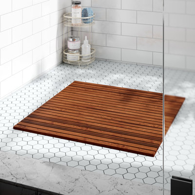 Gospodin Solid Wood Non-Slip Bath Mat