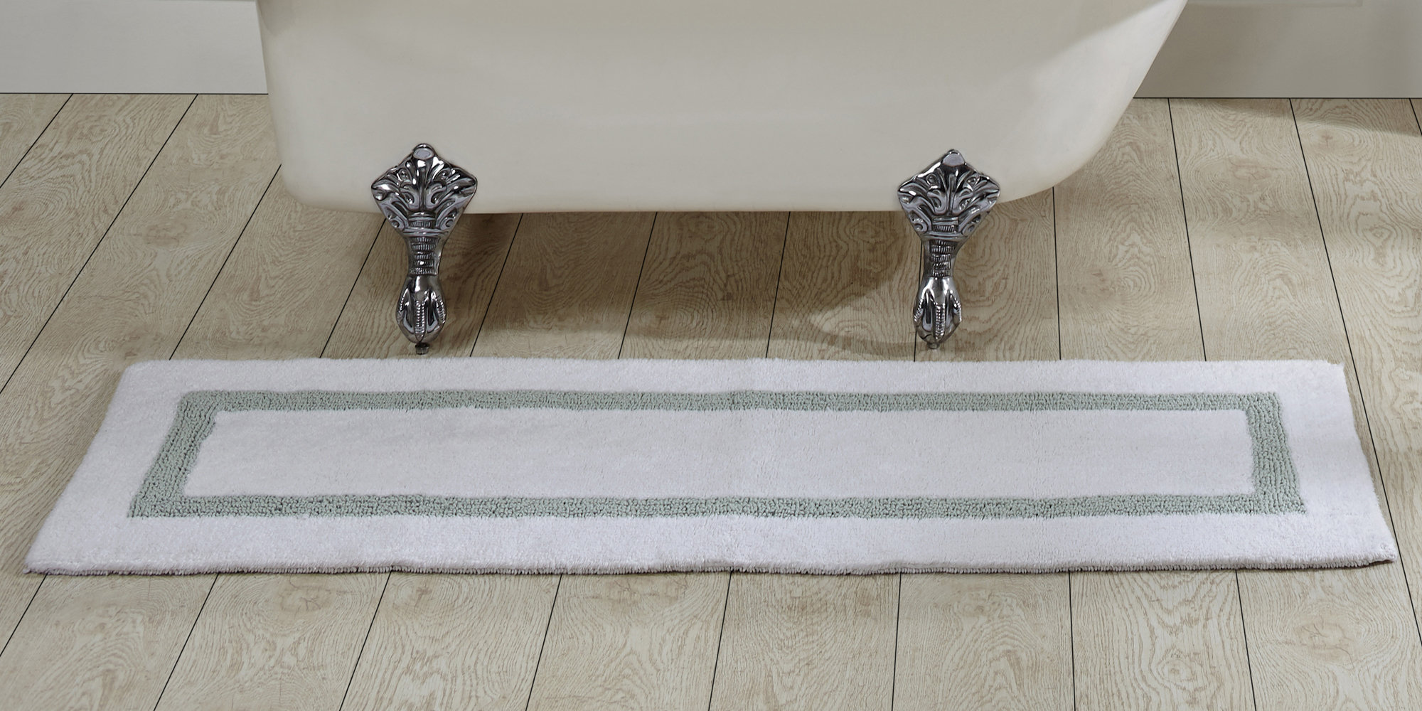 Winston Porter Ekaterina Hotel 100% Cotton Reversible Bath Mat Runner ...