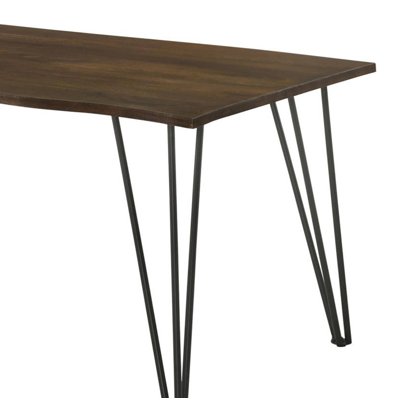 Belvoir Rectangular Dining Table in Brown and Black