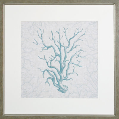 « coraux motif ii », impression encadrée