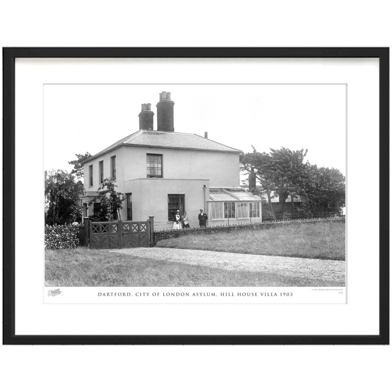 Dartford, City Of London Asylum, Hill House Villa 1903 - Single Picture Frame Print, 28cm H x 36cm W x 2.3cm D
