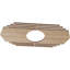L 32 po x H 16 po x P 8 3/8 po x P 3/8 po, médaillon de plafond ajouré en bois de noyer Chrysler-63411841-63411850