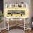 Athelia Corner Metal Base Computer Desk-434796619