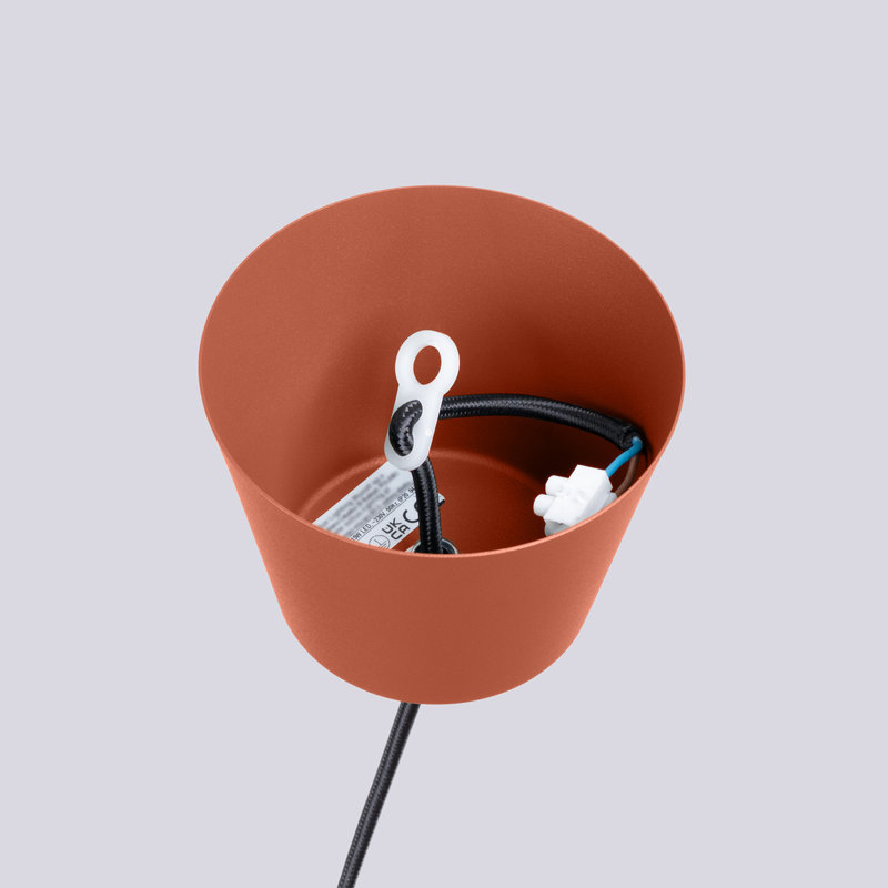 1 - Light Stainless Steel Pendant, Red