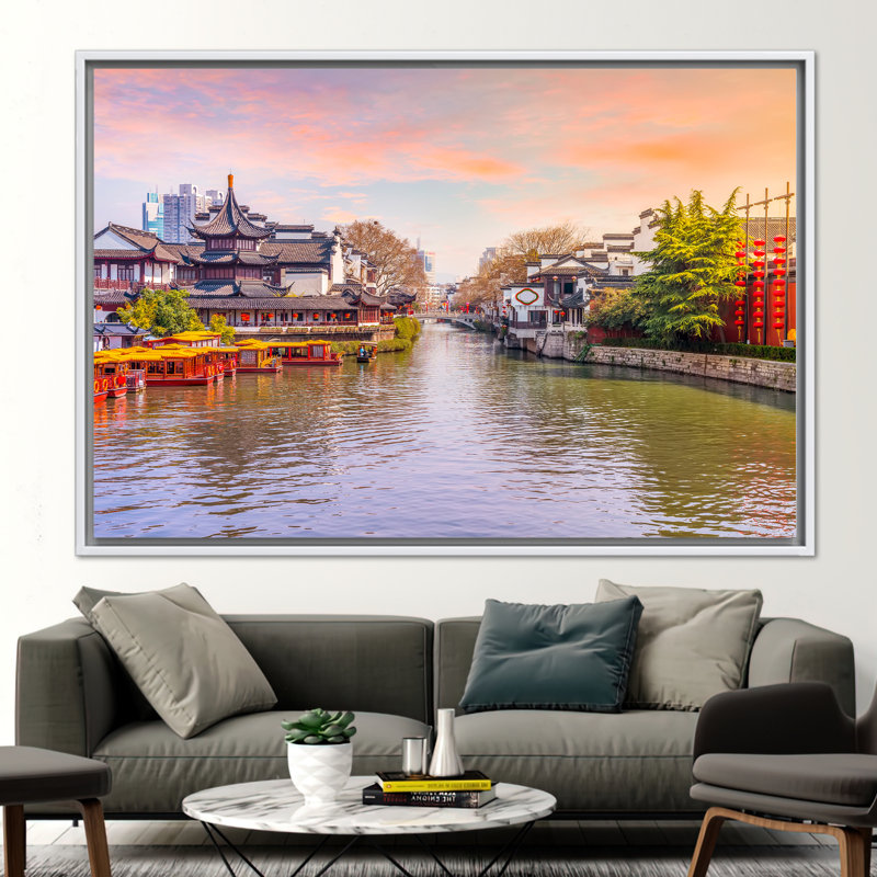 Print on Canvas, White Floater Framed, 60 cm H x 90 cm W