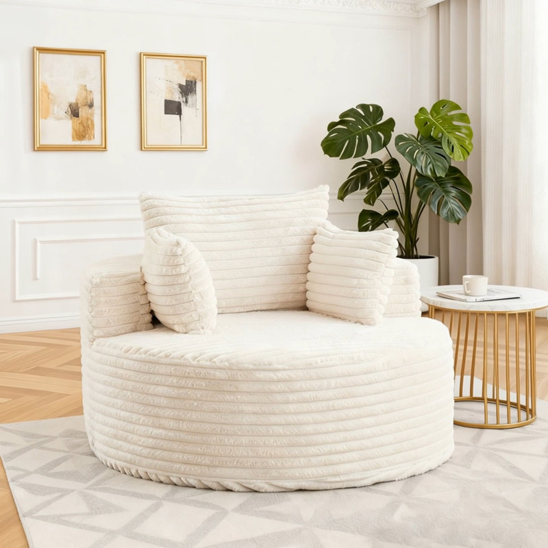 Canapé simple rembourré, Beige