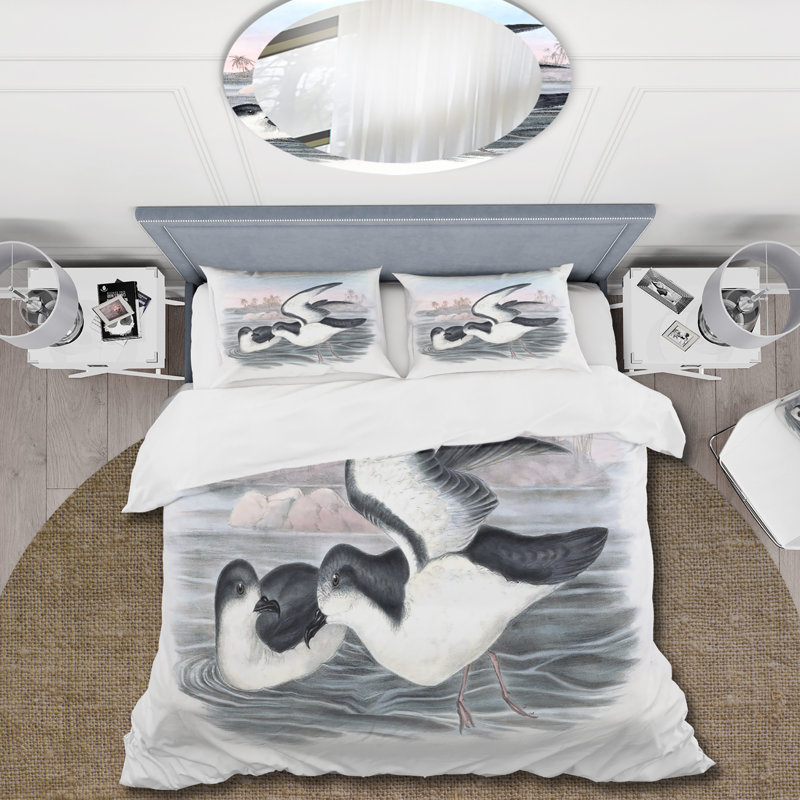 Ensemble de housse de couette Traditional Vintage Birds X - Polyester microfibre