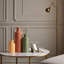 Ensemble de 3 vases en céramique, vases décoratifs mat modernes dans des tons neutres, décoration de maison en forme de bouteille pour table, tablette et salon
