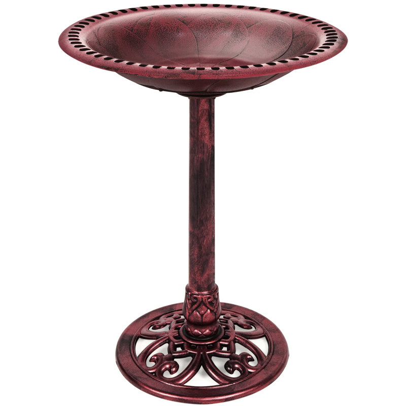 Bain d'oiseaux, Rouge cerise