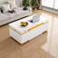 Table basse à plateau relevable pliable 47,2 po avec 4 tabourets de rangement