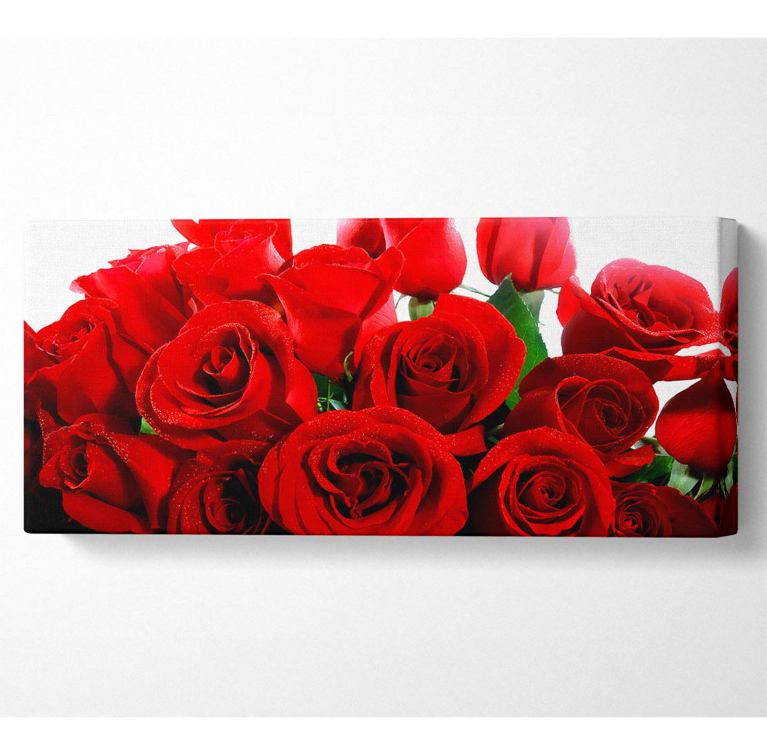 Lovely Red Roses - Kunstdrucke auf Leinwand - Wrapped Canvas