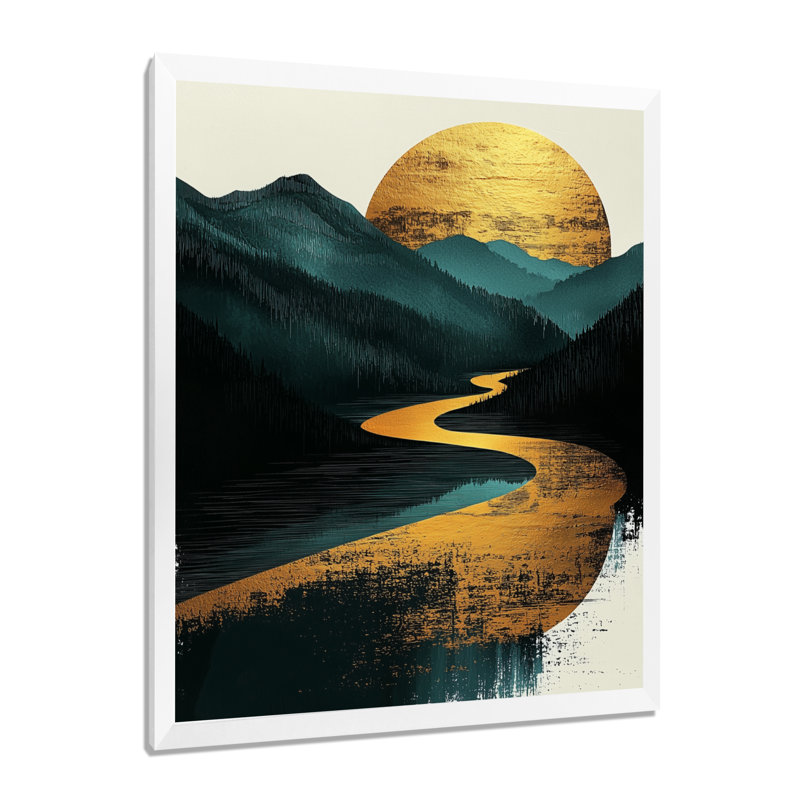 Isanotski - paysages, reproduction d'art sur toile, H 44 po x l 34 po, Picture Framed, Blanc