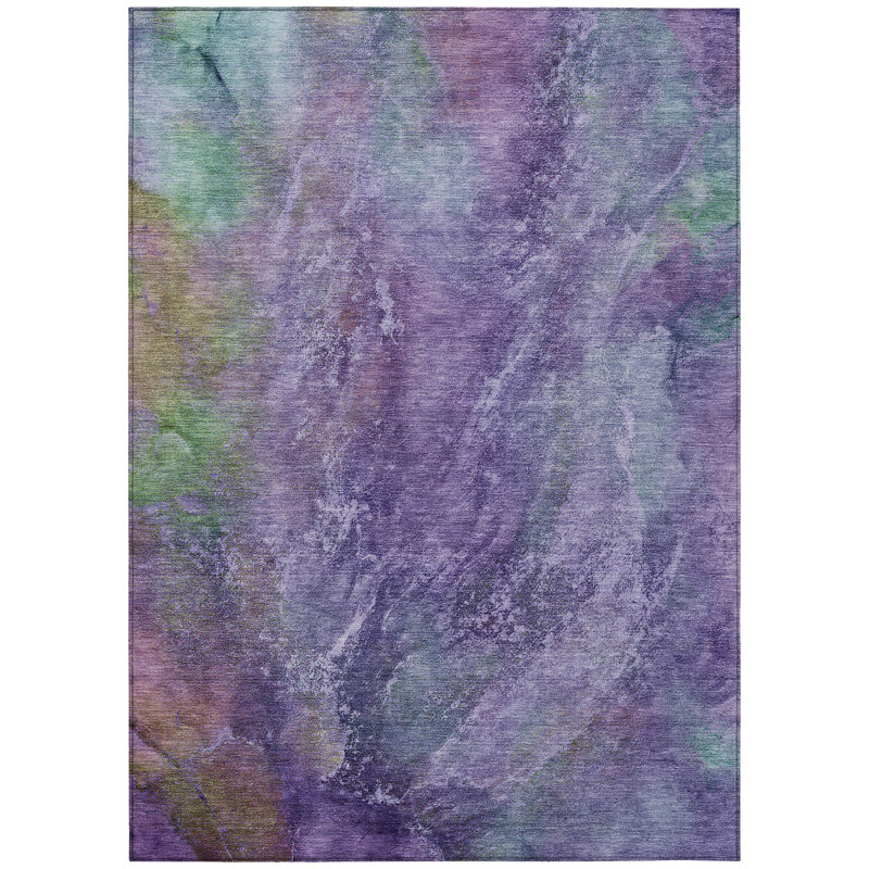 Machine Washable Indoor/Outdoor Emelia ACN2308 Abstract Rug, Rectangle 5' x 7'6"