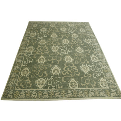 Yessen One-of-a-Kind 9.0x12.0 Area Rug Green