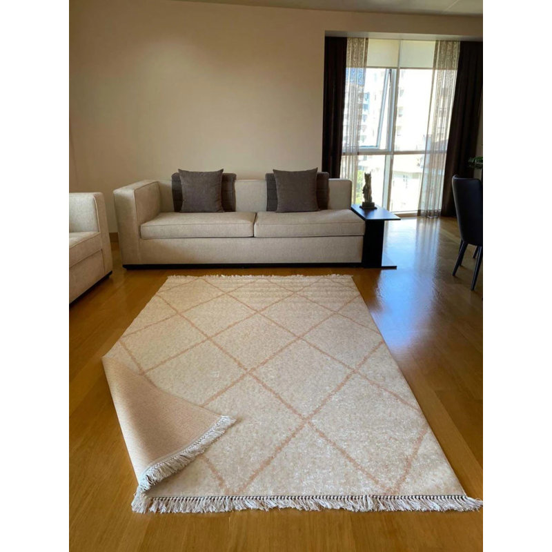 Lao Performance Washable Moroccan Indoor / Outdoor Rug, Runner 3'3" x 7'3"