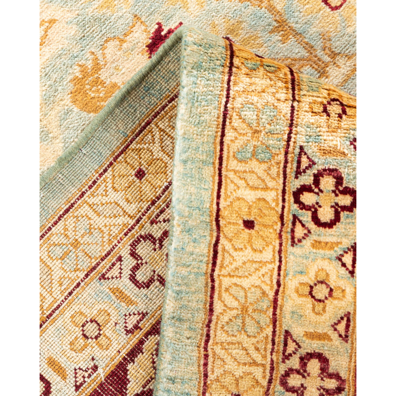 Eclectic One-of-a-Kind 9' 0" X 11' 10" Hand Knotted Area Rug