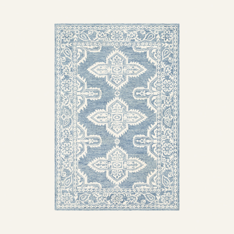 Londono Hand Tufted Wool Oriental Indoor Rug, Rectangle 8' x 10'