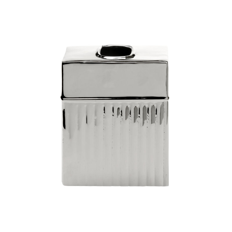 Wallace Tissue Box Cover, Polished Nickel