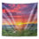 Mélange de tuscany de polyester avec tapisserie bleu ciel avec accessoires suspendus inclus