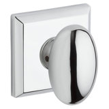 Ellipse Single Dummy Door Knob with Traditional Square Rose