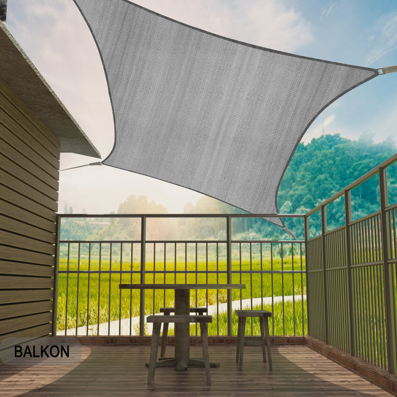 Duncannon Square Shade Sail, 200cm H x 200cm W x 0.2cm D, Grey