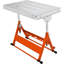 Table de soudage 30 po x 20 po, capacité de charge de 400 lb, table de travail en acier sur roulettes, banc de travail pliant avec trois fentes de 1,1 po, 3 angles d'inclinaison, hauteur réglable