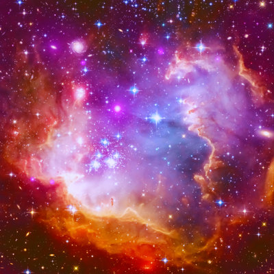 Flaming Star Nebula by Korionov - Wrapped Canvas Print