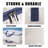 3-Pack Of 75-Litre Transparent Zippered Storage Bags For Clothes And Bedding