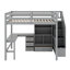 Lit mezzanine double avec bureau et tiroirs-650981458