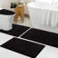 Ensemble de tapis de bain en microfibre 4 pièces avec envers antidérapant-2081493053