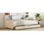 Lit plateforme tapissier avec rangement et tiroirs