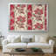 Motif floral répétitif (rouge et blanc) -William Morris-Toile tendue avec châssis-c. Fin du 19e siècle-1630163291-1630163289-1630163290
