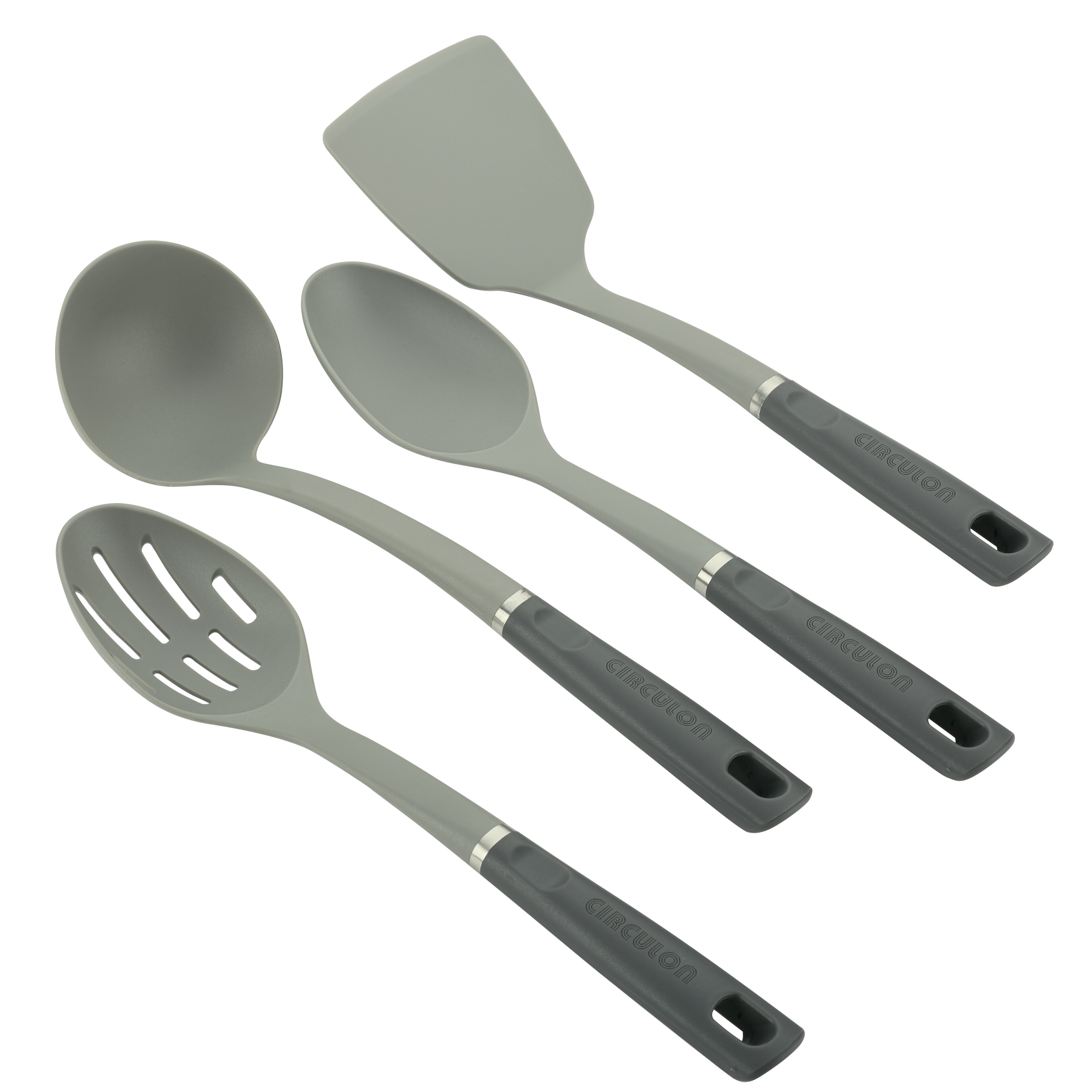 Robert Irvine Nylon Spoon, Grey/Gold