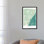 « barcelone urban blue blueprint map », reproduction d’impression sur toile