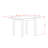 3 Piece Kitchen Table Set for Small Spaces Contains a Rectangle Table with Dropleaf and 2 Linen Fabric Dining Chairs, Buttermilk & Cherry-730497258-730497237-719666135